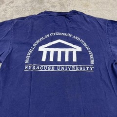 vintage syracuse university collegiate navy shirt size medium