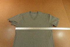 Fresh Clean Threads Mens Size Medium Gray Short Sleeve V Neck T-Shirt New