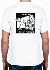 Adult DryBlend® T-Shirt – ( T-REX FAIL , CAN’T DRUM – HUMOR / NOVELTY)