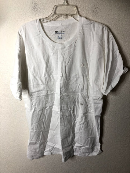 Champion Men’s Classic Jersey T-Shirt, White, Large