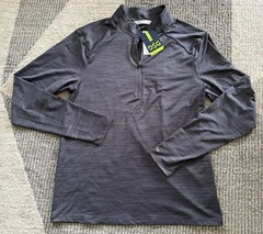 Men’s DSG Movement Long Sleeve 1/4 Zip Crew Dark Gray Single Dye Sz Small NWT
