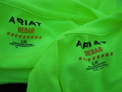2 Ariat Rebar Heat Fighter long sleeve work T-shirts both men’s size large