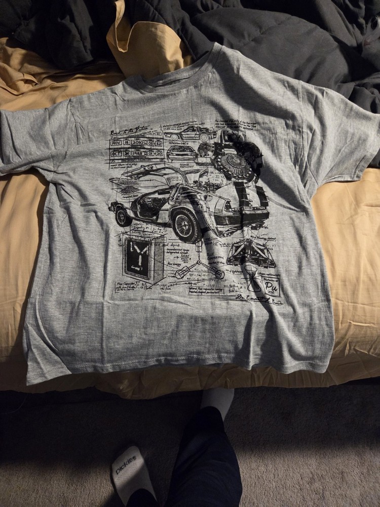 BACK TO THE FUTURE T-Shirt LOOTwear 2018 Exclusive LOOT CRATE Delorean XL BTTF