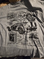 BACK TO THE FUTURE T-Shirt LOOTwear 2018 Exclusive LOOT CRATE Delorean XL BTTF