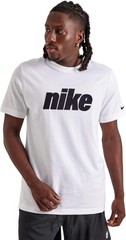 Nike Block Embroidered Logo T-Shirt – White – MED