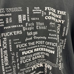 Vintage Fashion Victim F Everything Political Sarcasm Humor 90’s USA Tshirt Sz L