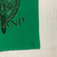 Lucky Brand Dublin Ireland Graphic Tee Mens Medium Green Raglan Shamrock Shirt