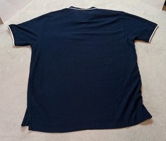Stitches And Rivets Men’s Size XL Soild Blue Color Shirt 3 Button Stand Collard
