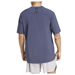 adidas Workout Crew Neck Short Sleeve Athletic T-Shirt Mens Blue Casual Tops IX9