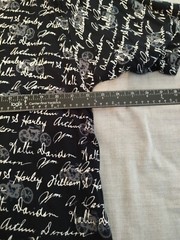 Harley-Davidson Navy White William Arthur Signatures Short Sleeve Shirt Size XL