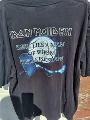 Vintage 1990’s The Roxx Iron Maiden Double Sided Single Stitch T-Shirt Size 3XL