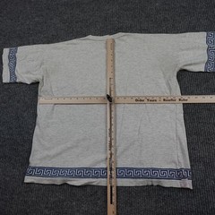 Vintage Greece Shirt Mens Large Gray Greek Key Hellas Souvenir Travel Graphic