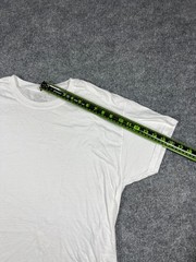 Set Of 5 Fruit Of The Loom T Shirt Men Large White Cotton Straight Hem Crew Neck