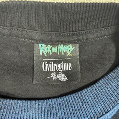 Civil Regime x Rick & Morty Future Misfit Morty 199X Oversized Tee Black Mens M