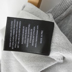 Ciao Italy Loopback Sweatshirt T Shirt Grey Short Sleeve Cotton Size S Minimalis