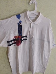 Vintage White Adidas Tennis Polo Tshirt Size L Made In Yugoslavia