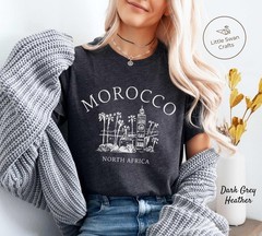 Morocco Shirt Travel Gift for North Africa Trip Lovers Souvenir Tee