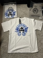 Chrome White Graphic Logo Cross Crew Neck Short Sleeve T-Shirt Men’s S/m/l