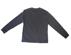 Izod Saltwater Long Sleeve Jersey Henley Shirt Size XL. Carbon Heather Gray New