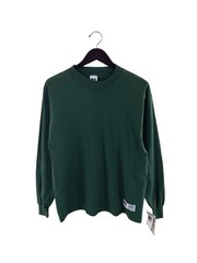 vintage russell athletic high cotton mock neck shirt mens size medium NWT 90s