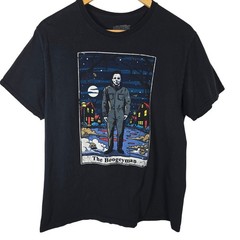John Carpenter Halloween Michael Myers The Boogeyman Tarot Card Black T-Shirt L