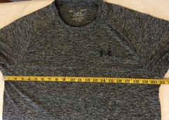 Under Armour Men Short Sleeve S/S 1326413 Black Gray The Tech Tee Medium M