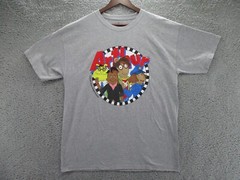 Arthur Animated Series Finale Shirt Adult Large Gray Binky Francine D.W.