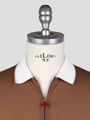 NEW KITON BROWN COTTON POLO KMZ29 EU 50 – US 40 – M KMZ29
