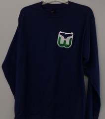 Hartford Whalers NHL Long Sleeve T-Shirt S-6XL, LT-4XLT New England WHL New