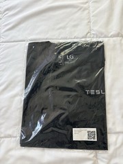 Black TESLA T Shirt Men’s Size L Large 100% Cotton BRAND NEW