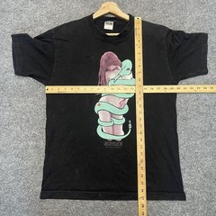 Acrylick Medium Black T-Shirt With Artistic Snake & Figure Design