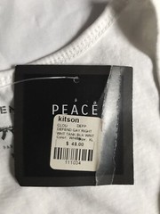 Defend Paris Peace Kitson Graphic Sleveless White Tank ” Defend Gay Right” Sz XL