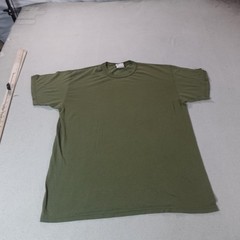 Vintage Soffe Military Shirt Mens Large Green USA Blank Army Casual Undershirt