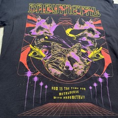 BabyMetal Kawaii Foxes U.S. Tour Long Sleeve Graphic Tee Black Mens M EUC