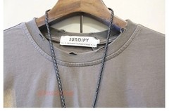 Men’s Punk Rock Distressed T-Shirt Safety Pin Hollow Out High Street Hip Hop Top