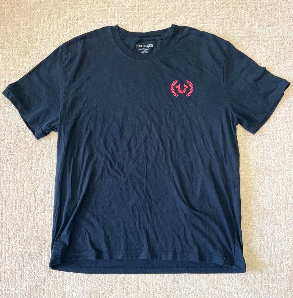 True Religion World Tour Graphic T-Shirt Fashion for the Senses Black