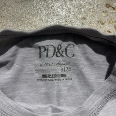 Vintage y2k grey PD&C faded longsleeve shirt
