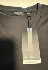 Murano Charcoal Gray Crew Neck T-Shirt Men’s Large NWT Short Sleeve