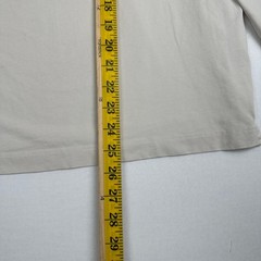 Uniqlo Airism Long Sleeve T Shirt Beige Lightweight Stretch Men’s M