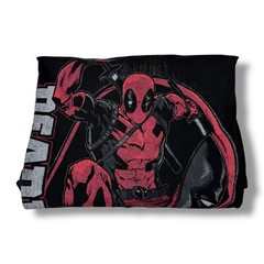 Marvel Deadpool Shirt Sz XL Black Graphic Comic Distressed Cotton Tee WeLoveFine