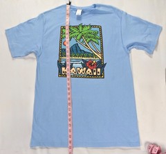 Vintage Hawaii T Shirt Mens Medium Graphic Floral Palm Trees Print Made USA
