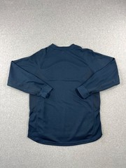 Vintage Nike Performance Shirt Mens M Navy Center Swoosh Crest Long Sleeve Y2K