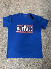 Clorpeak Mens City Classic Football Go Buffalo Blue Tee Shirt Sz US L New