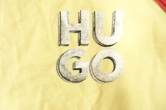 HUGO BOSS DETZINGTON 241 YELLOW SMALL LOGO TEE TSHIRT MENS DEFECT