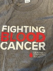 Fighting Blood Cancer – Leukemia & Lymphoma Society Awareness 2XL Gray T-Shirt