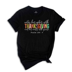 Fall Thanksgiving Shirt, Bible Verse Shirt, Cute Thanksgiving Shirt, Jesus Shirt