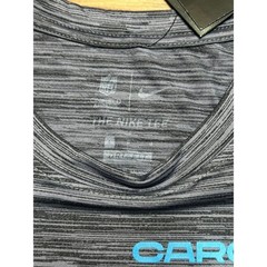 Nike Carolina Panthers NFL Mens Dri-FIT Space Dye Shirt Black Blue Sz L NEW