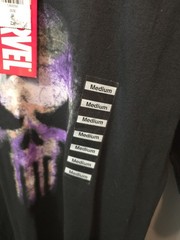 Marvel Comics The Punisher T-Shirt Mens Sz M Skull Black New Tags