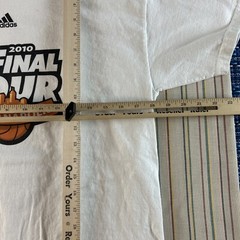 NCAA 2010 Final Four Sweet 16 Shirt Mens Small White Adidas Indianapolis #7468