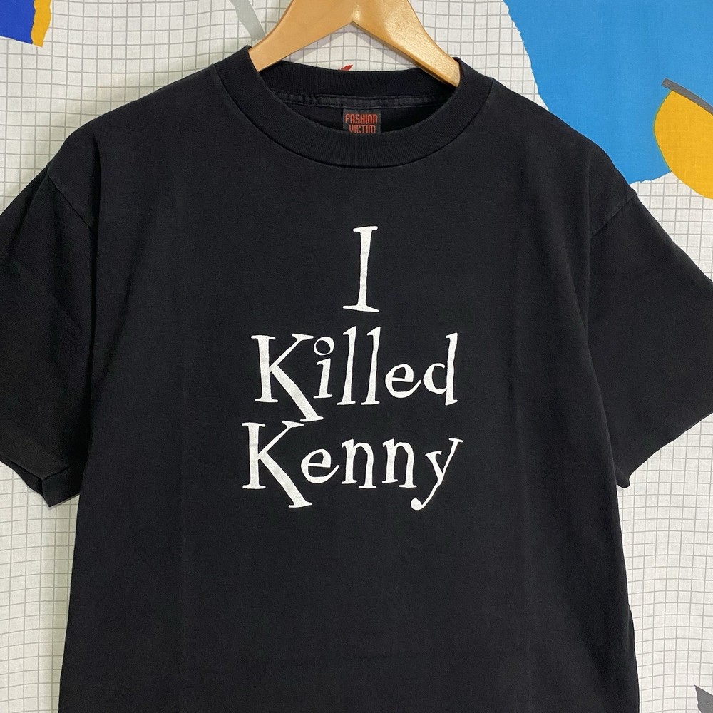 Vintage 90s Fashion Victim Tshirt I Killed Kenny Large Single Stitch USA Grunge